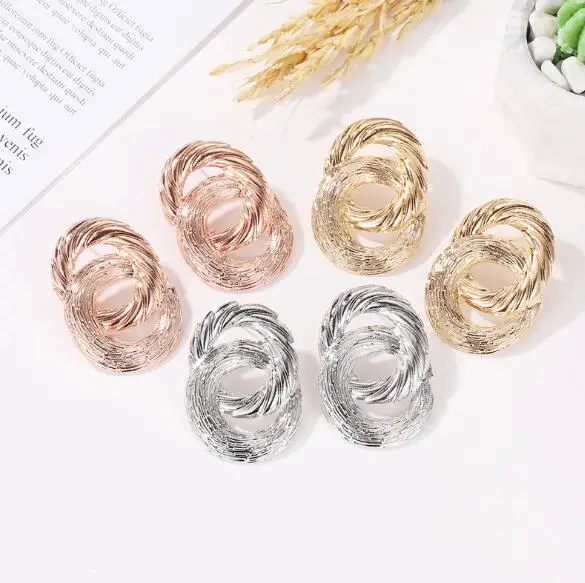 618 личность круговой минималистский Геометрические серьги с подвесками модные