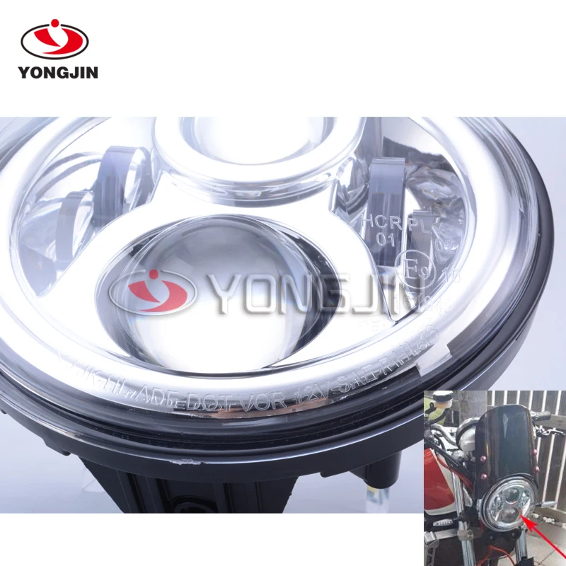 7 &quotкруглый светодиодный фонарь для фары H onda CB 400 500 1300 Hornet 250 600 900 VTR |