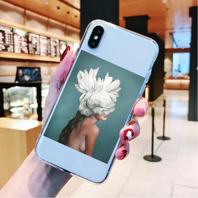 Модный эстетический сексуальный силиконовый чехол для iPhone X 5 5S SE 6 6splus 7 8 Plus XR XS