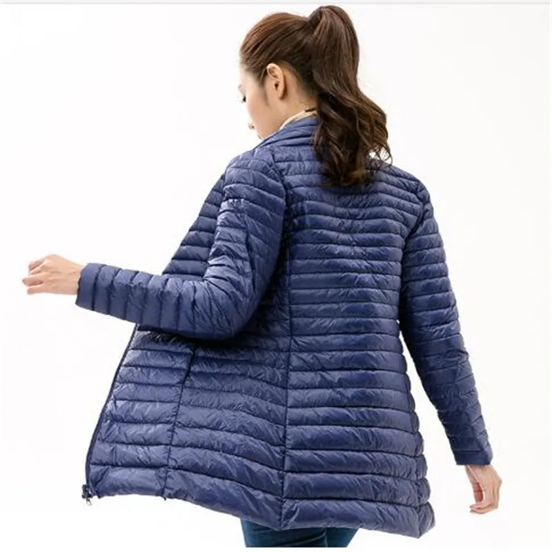 Сверхлегкий для женщин s пуховое пальто куртки женская зимняя теплая куртка перо