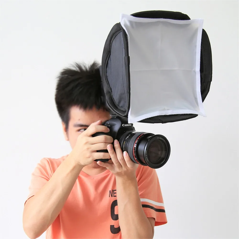 PULUZ складной мягкий вспышка света Диффузор Softbox Крышка для Nikon/Canon Размеры 23 см *