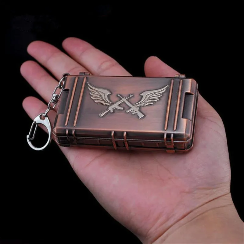Game PUBG Triumph Treasure Box Chest Playerunknown's Battlegrounds Cosplay Props Funny Fancy Key Chain Set | Тематическая