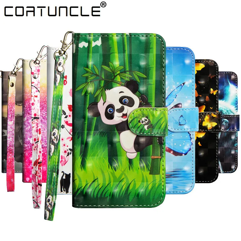 Флип кожаный чехол на СПС Coque huawei Honor 8X 7X 7C 7A 10 играть Y9 Y7 Y3 Y5 Y6 Y5 Y3 Y6 покрывает 3D разноцветный Чехол для мобильного телефона