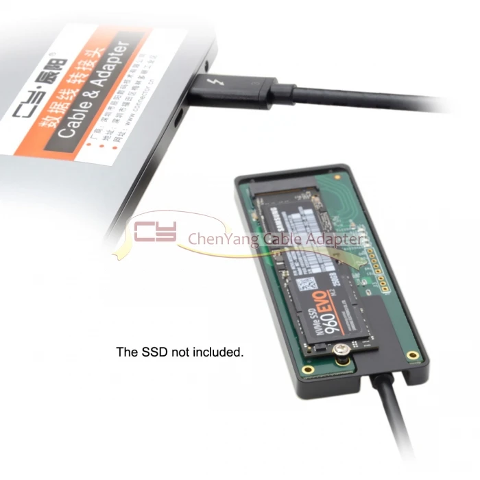 Chenyang PCI Express PCI-E к Thunderbolt 3 к NVME NGFF M-key AHCI SSD Конвертация корпуса картридж