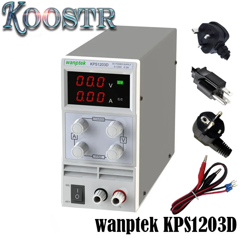 Wanptek GPS305D прецизионный Регулируемый 30 В, 5A DC источник питания Цифровой Регулируемый лабораторный класс четыре дисплея