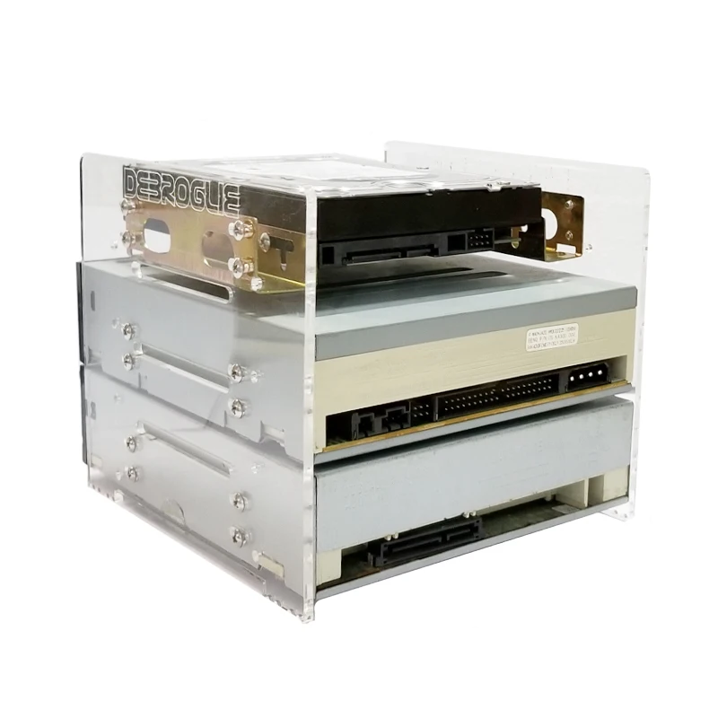 5 25 дюйма держатель оптического диска 3 прозрачный акриловый жесткий диск коробка