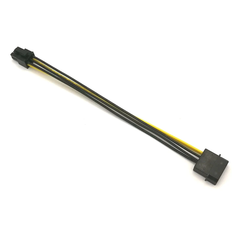 100 шт. IDE Molex 4Pin к PCI-E 6Pin кабель адаптера питания | Компьютеры и офис