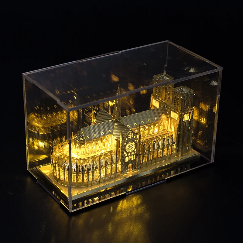 Notre Dame 3D взрослые головоломки ночные светильники светодиодные лампы свадебные украшения Новинка подарки мини красочные DIY спальня домашний декор статус