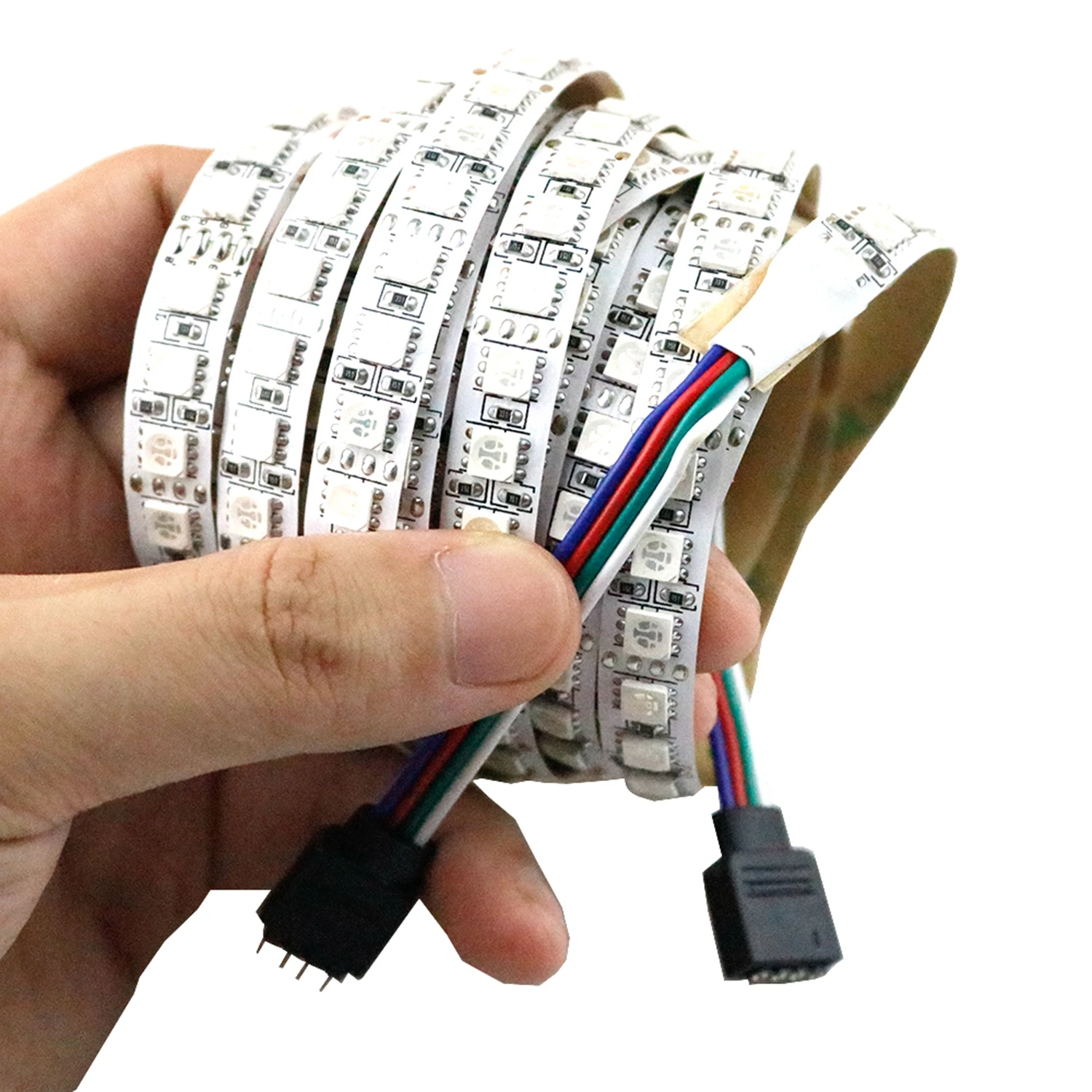 DC 12 В 5050 Светодиодная лента RGB высокой яркости 120 светодиодов/м 5 м 600LED гибкая