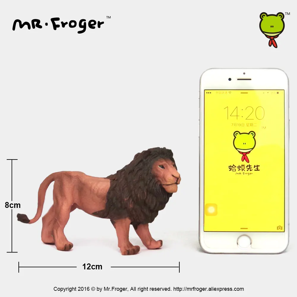 Фото Mr.Froger Лев Модель игрушки дикие животные набор игрушек зоопарк моделирование пластик Твердые млевые Классические игрушки дети животное мод... №5