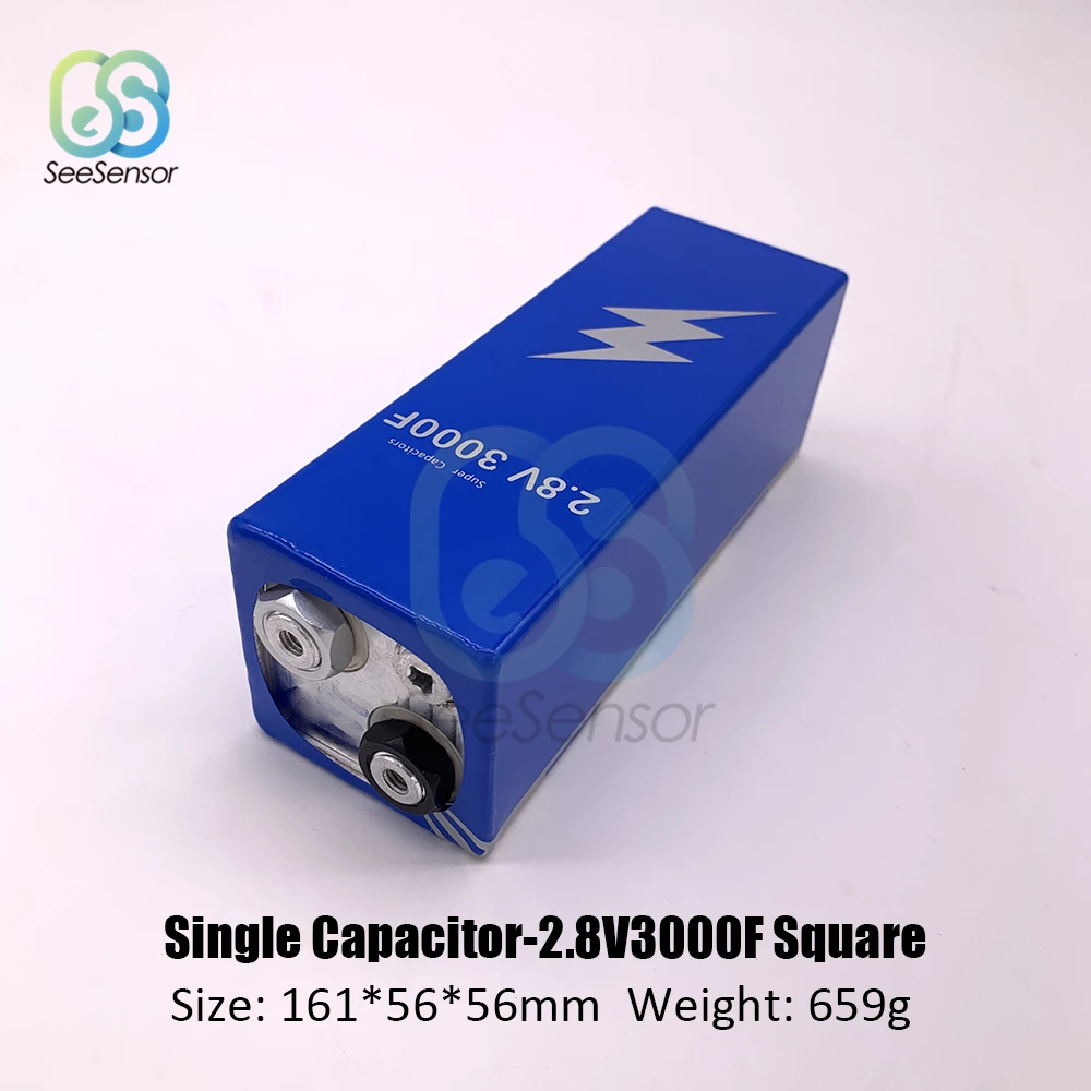 Конденсатор супер фарад 2 8 В 3000F 161*56*56 мм |