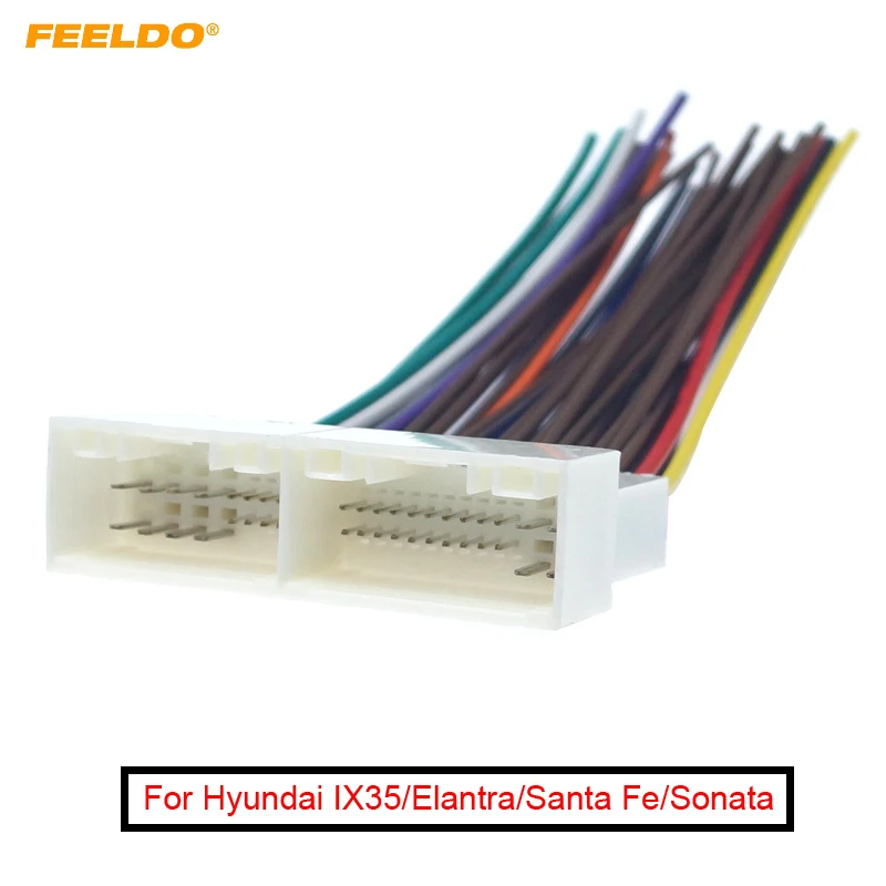 Адаптер для автомагнитолы FEELDO 42Pin 1 шт. Hyundai IX35/Elantra/Santa Fe/Sonata CD/DVD стерео