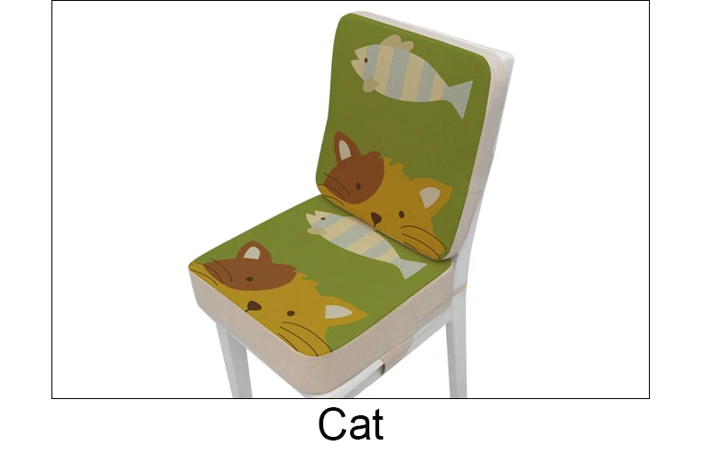 2 Pcs Set Cat 40*40*10 см подушка-подстилка для детского кресла, противоскользящая Водонепроницаемая подушка для детского стула, регулируемая подушка для стула - Цвет: 2 Pcs Set Cat