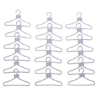 Вешалки-плечики серебристо-серые для кукольного домика, платья, одежды, 20 шт., 16