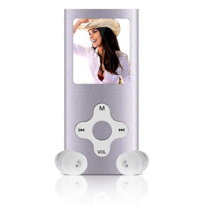 Розовый Новая кнопка Вставка карты памяти MP3 плеер 5 цветов тонкий 1,8 дюймов ЖК-дисплей Media Video игра фильм радио FM долгое время звучания - Цвет: Розовый