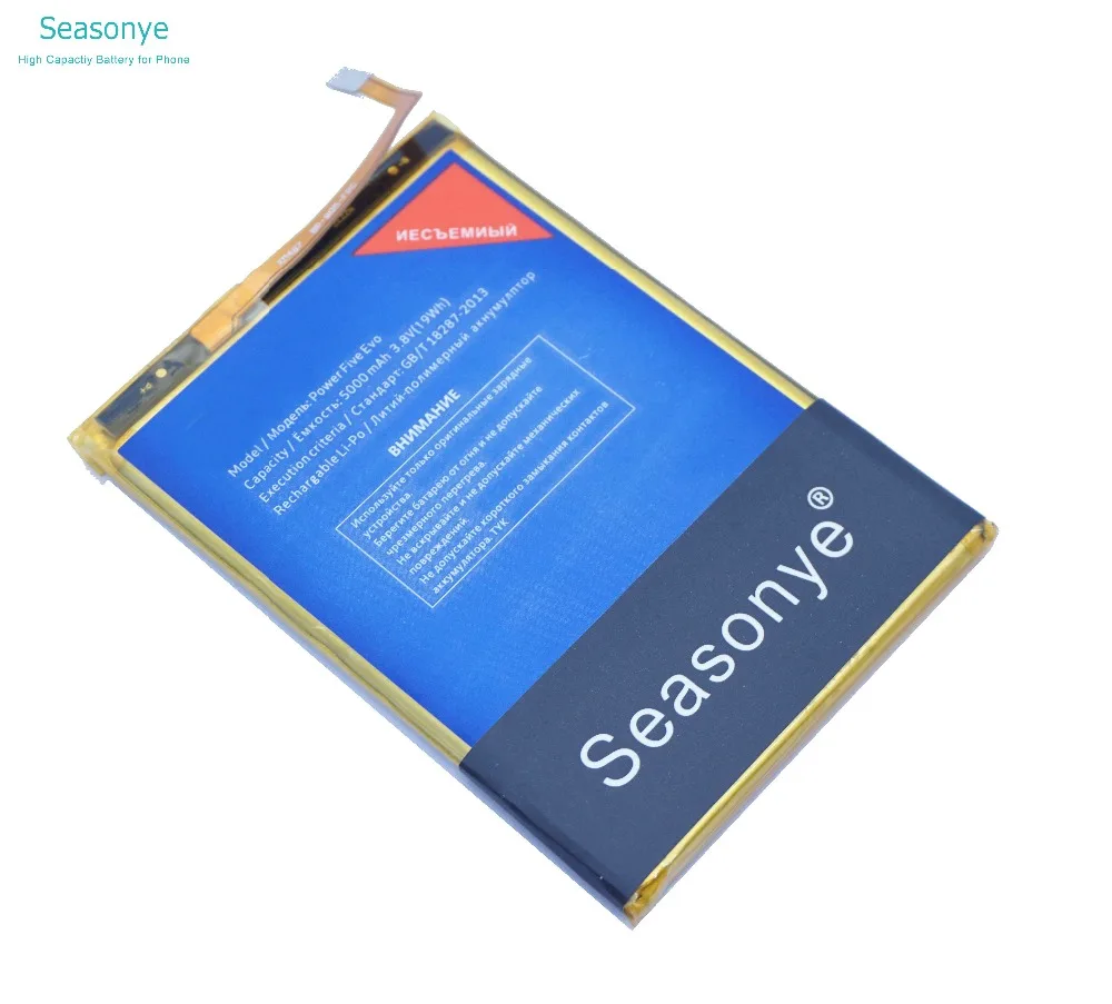 Seasonye 5000mAh / 19Wh Power Five Evo Phone Сменный аккумулятор для Highscreen EVO