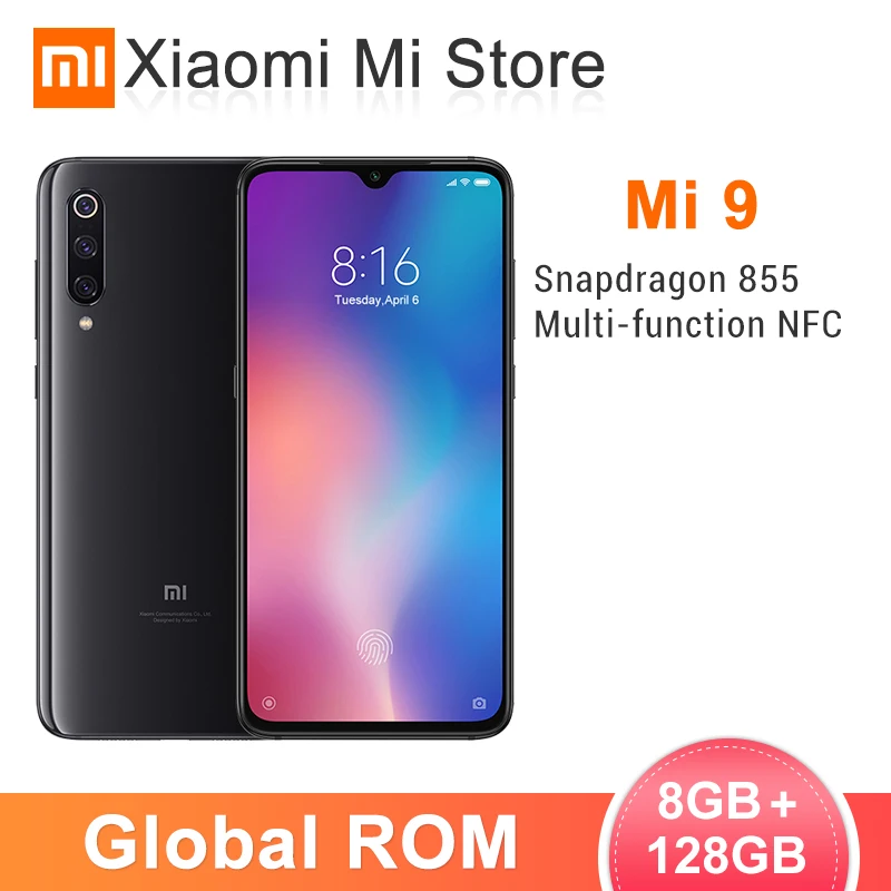 Global rom Xiaomi mi 9 8 GB 128 телефон Snapdragon 855 Octa Core 6 39 &quot1080 P дисплей 3300 mAh 48MP тройные камеры