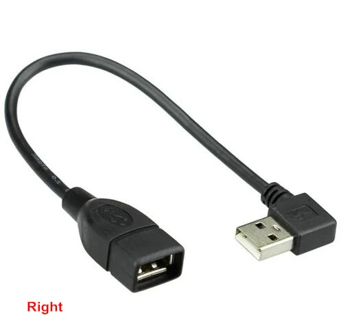 10 см 20 см 40 см Usb 2,0 A Мужской к женскому 90 Угловой Удлинительный адаптер кабель Мужской к женскому вправо/влево/вниз/вверх кабель Шнур