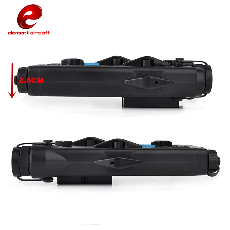 Element Airsoft на PEQ 2 Батарея Чехол коробка с красным лазером Ver L100mm * W65mm H20mm манекен для