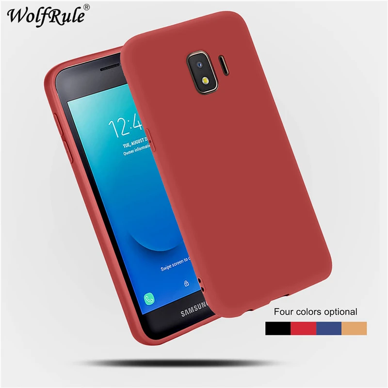 Чехол для Samsung Galaxy J2 Core мягкий на ощупь жидкий силиконовый чехол из микрофибры
