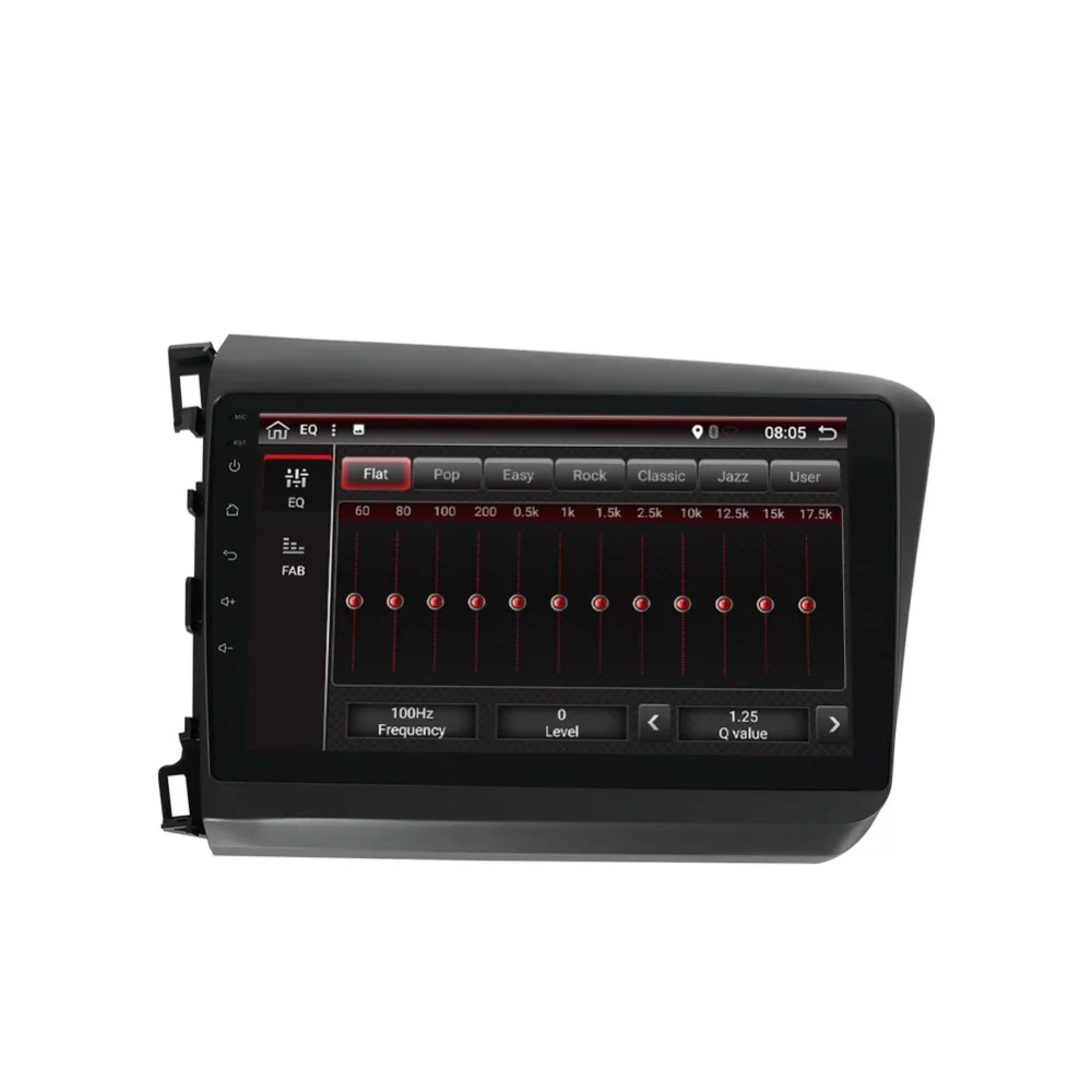 Bosion Android 10 0 автомобильный DVD плеер GPS навигация Мультимедиа для Honda Civic радио 2012 2Z015