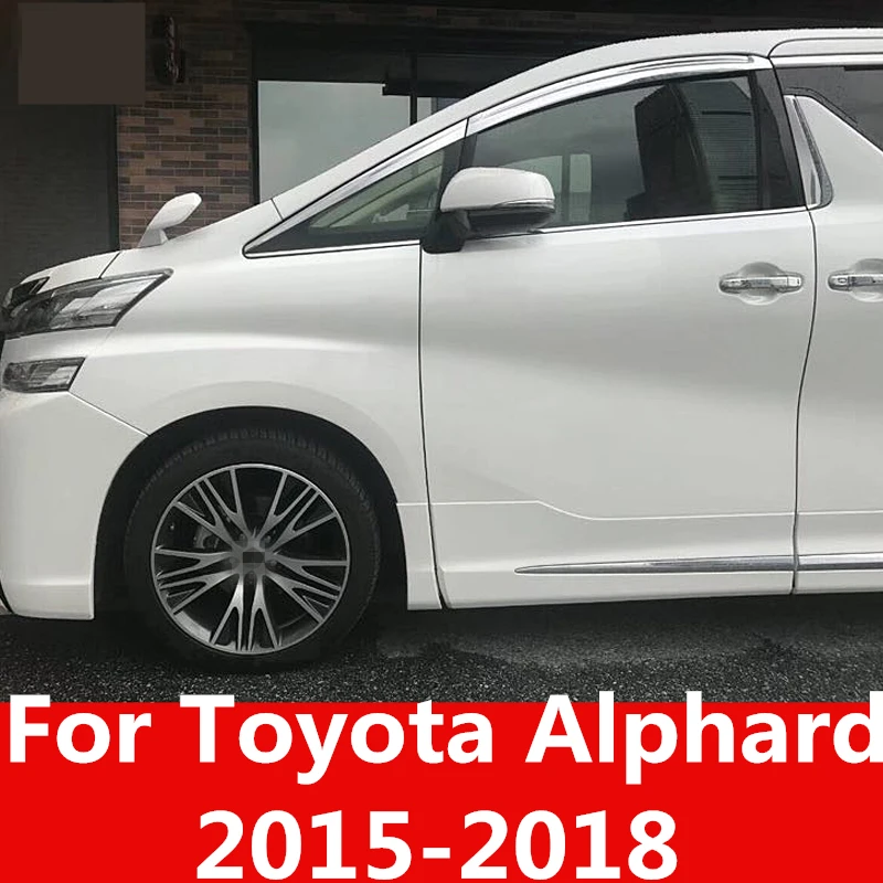 Для Toyota Alphard 2015-2018 хромированное автомобильное Окно Солнцезащитный козырек