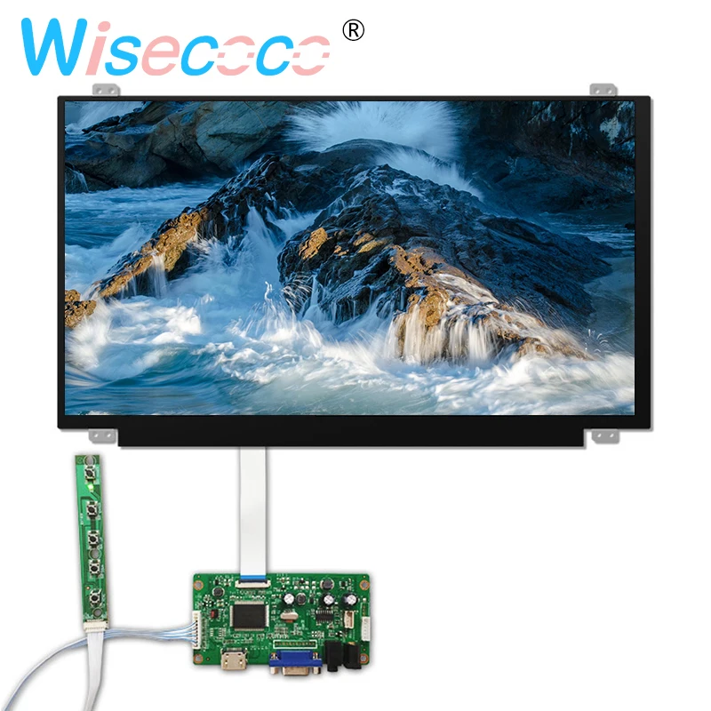 

15.6 inch LCD Screen 1080P 1920*1080 VGA EDP 30 pins Driver Board for Raspberry Pi 3 Laptop LCD Display