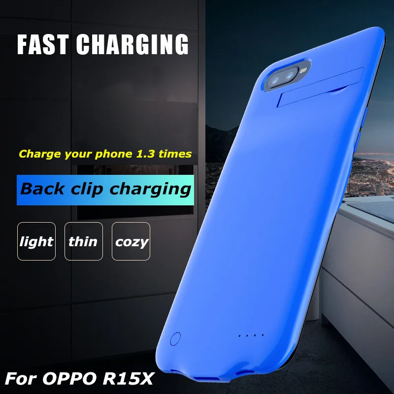 Внешний аккумулятор 6000 мАч для OPPO 15X K1 ультратонкое быстрое зарядное устройство