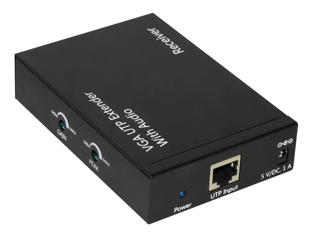 VGA UTP расширитель приемник с аудио|Кабели VGA| |