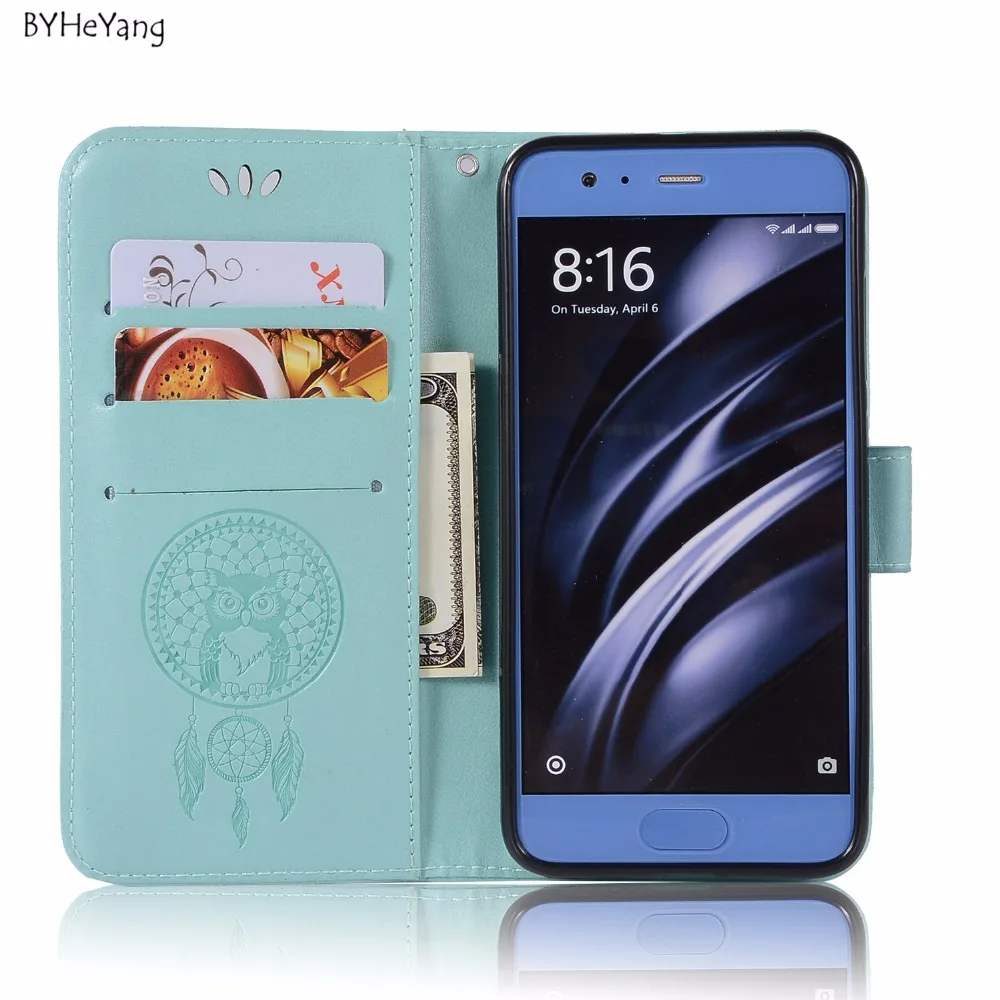 BYHeYang кожаный чехол для Xiaomi mi 6 Чехол полный защитный бумажник флип телефона сумка