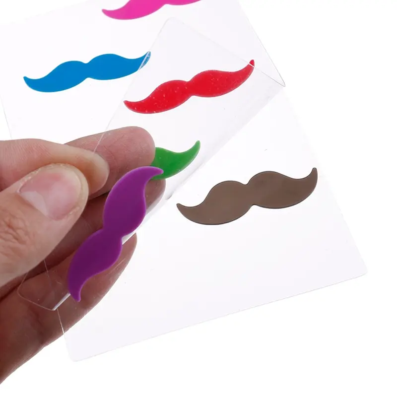6Pcs/set Silicone Glass Wine Label Lip/Moustache Shape Recognizer Glasses Tea Mug Cup Marker Bottle Logo Party Decor Supplies | Дом и сад