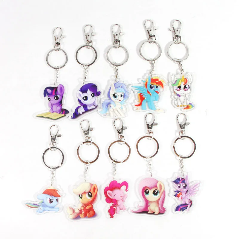 Новинка 5 см игрушки My Little Pony Шарм сумеречный Блеск Радуга тире Флаттершай кулон