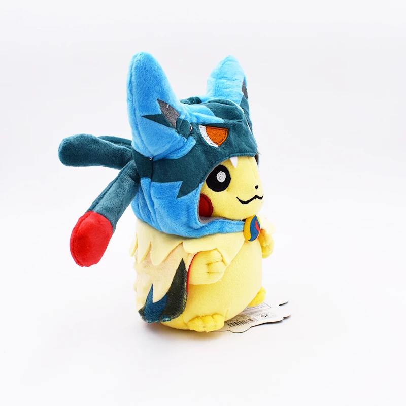 Новинка года 20 см Пикачу Косплей Lucario Фильмы и ТВ Brinquedo плюшевые игрушки Мода Мультфильм Плюшевые игрушки