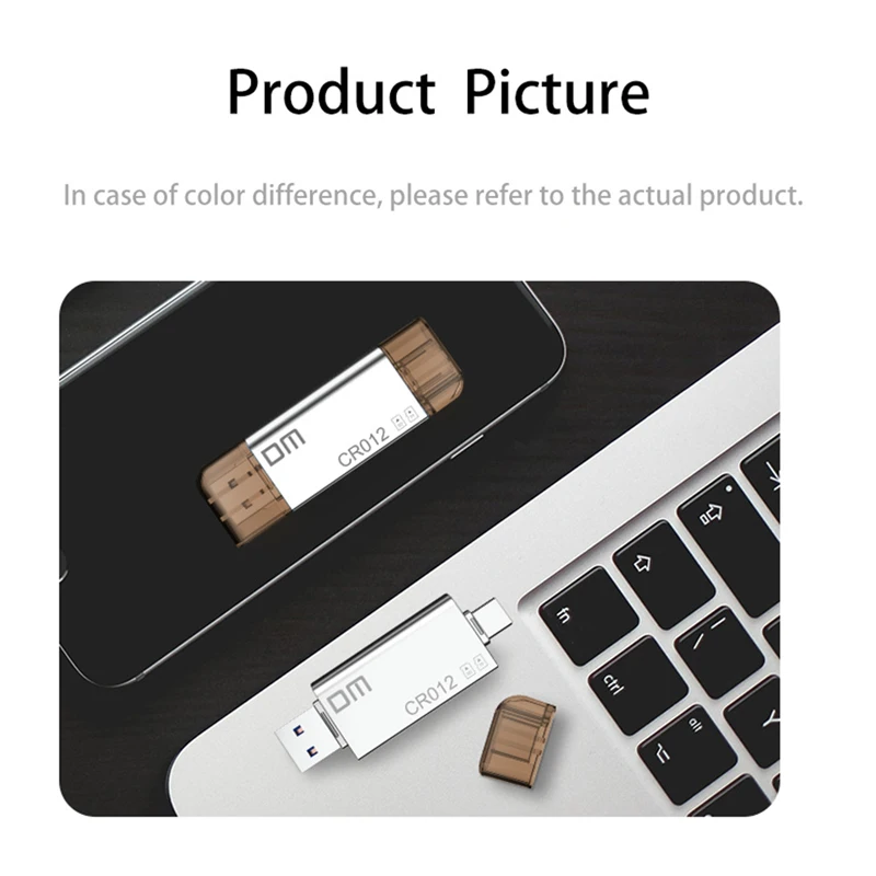 DM CR012 кардридер USB 3 0 SD/Micro SD TF OTG Смарт карта памяти адаптер для ноутбука Тип C