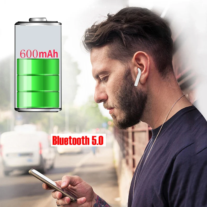 2019 i14 наушники вкладыши TWS с 1:1 Беспроводной Bluetooth 5 0 сенсорный Управление для iPhone