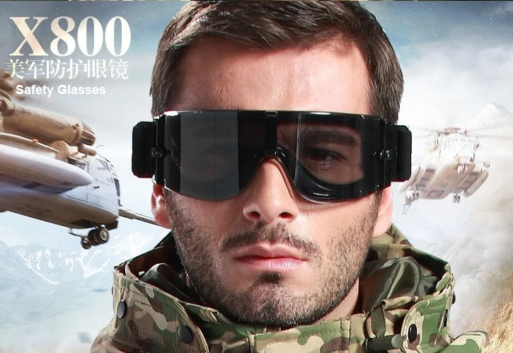 X800 военные очки тактические солнцезащитные очки страйкбол Пейнтбол Охота Спортивные защитные очки мужские очки для стрельбы 3 объектива