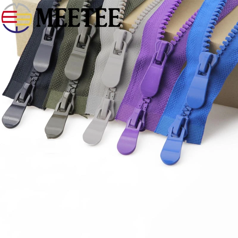 Meetee 8 #120 см двойные открывающиеся резиновые молнии слайдеры спортивная одежда