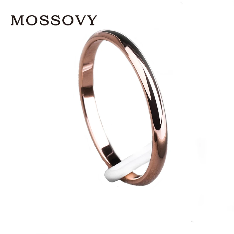Mossovy цветочное покрытие розовое золото обручальное кольцо для женщин Кристалл Циркон лист регулируемые женские обручальные кольца для женщин ювелирные изделия