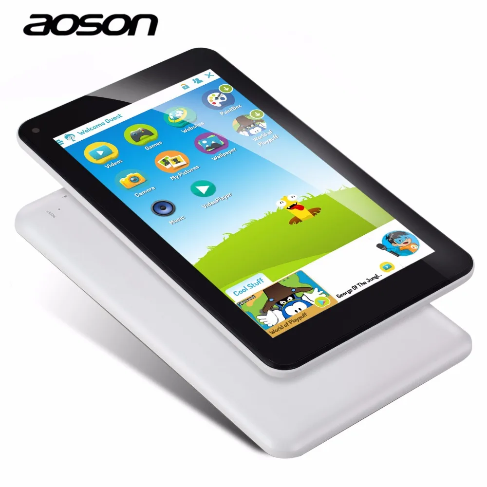 Aoson m753 7 дюймов Android 6.0 Симпатичные Детские планшеты PC IPS 16 ГБ/1 ГБ Bluetooth WI-FI с