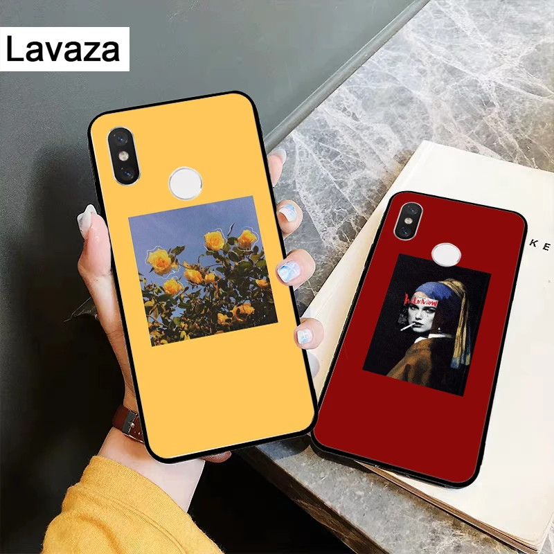 Лаваза Силиконовый чехол с принтами цветов для Xiaomi Redmi 4A 4X 5 5A 6 6A 7 7A 8 8A K20 Pro Plus S2 Go on.