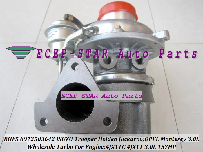 Турбокомпрессор RHF5 8971371093 8971371094 8971371095 8971371097 для ISUZU Trooper Jackaroo Monterey 4JX1 4JX1TC 4JX1T 3.0L |