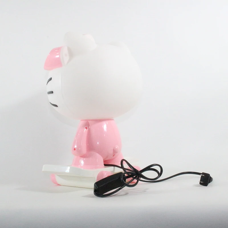 Современный мультфильм hello kitty Кролик креативные настольные лампы E14 220 V 2 цвета настольная лампа для кухни ресторана прикроватная Спальня Кабинет