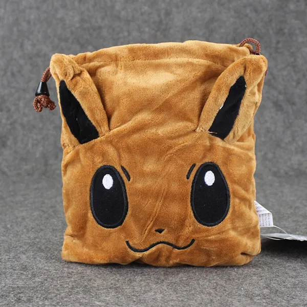 13 см милый плюшевый Кошелек для монет EEVEE Espeon Sylveon Umbreon мини-сумка Плюшевые Мультяшные сумки кошельки карманные игрушки Мультяшные плюшевые игрушки подарок - Цвет: as picture