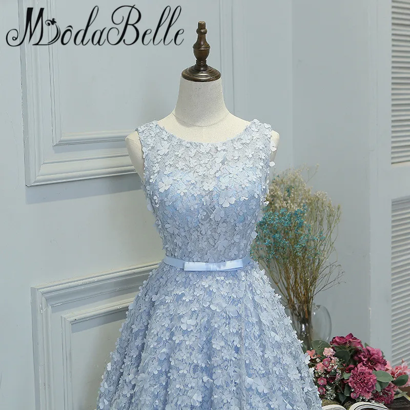 Modabelle Robe Courte уникальные платья с объемными цветами кружевные короткие для