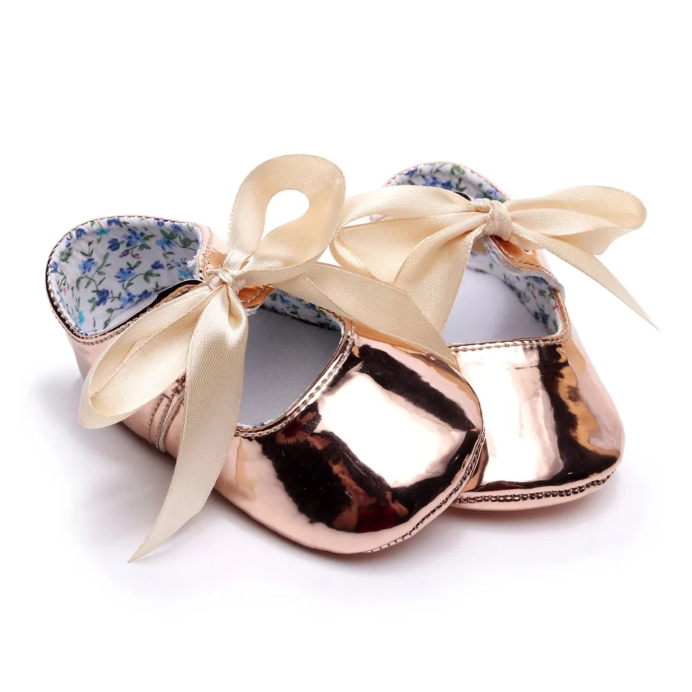 

HONGTEYA 0-18 Months Baby Moccasins Girls Walking Shoes Infant Kids Soft Sole Bowknot First Walkers Toddler Crib Prewalkers