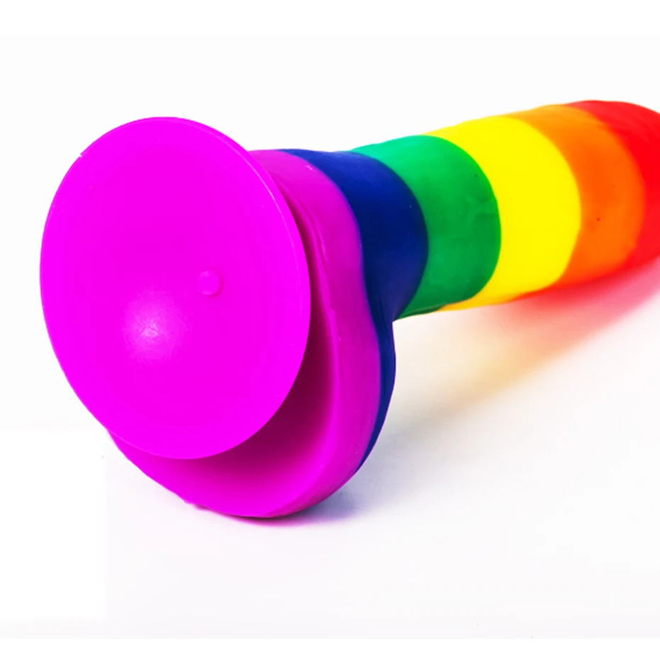 Радужные фаллоимитаторы HIMALL секс игрушки для женщин/пар Реалистичный Пенис с