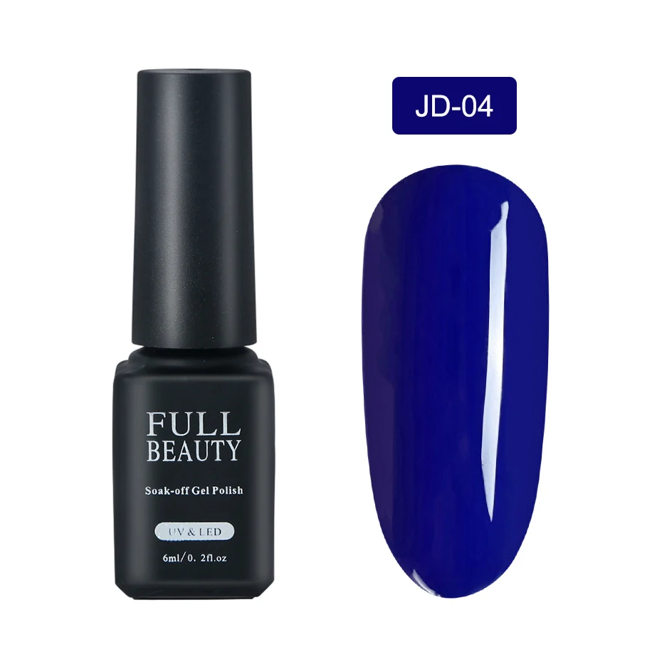 JD04 6 мл, новинка, УФ Гель-лак для ногтей, гибридный, красный, черный, белый, чистый цвет, замочить от лака, гель-краска, основа, верхнее покрытие, маникюрный LAJD01-06 - Цвет: JD04