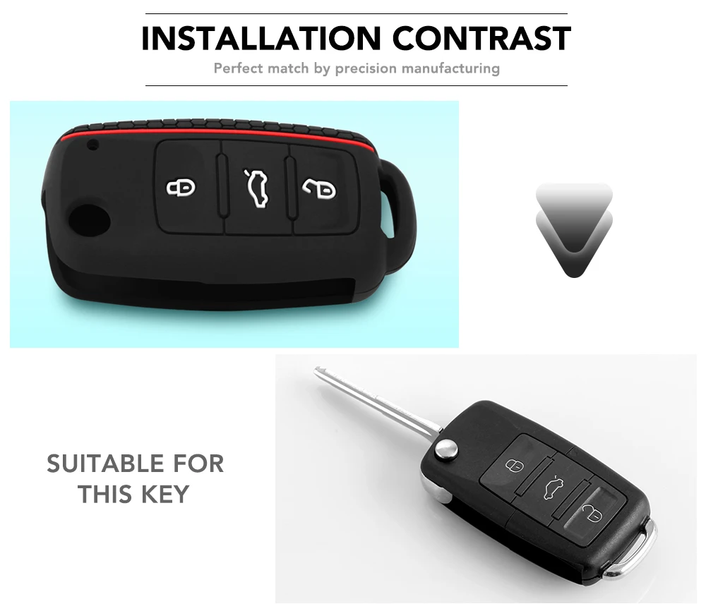 Автомобильный Стильный чехол для ключей VW Golf Bora Jetta POLO GOLF Passat Skoda Octavia A5 Fabia SEAT Ibiza