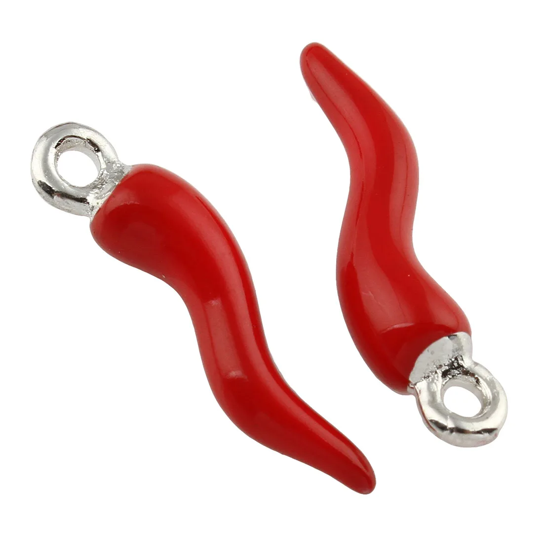 Новая мода серебро цвет покрытием красной эмалью Cayenne кулон рождественские