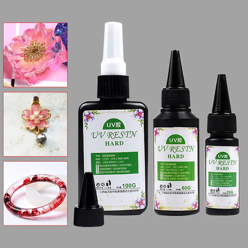 UV Resin Glue Ultraviolet Curing Solar Cure Sunlight Activated Hard DIY Quick Drying For Jewelry LXY9 ST18 | Дом и сад